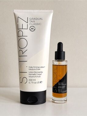 St. Tropez Gradual Tan Classic Lotion & Luxe Facial Oil - White & Amber